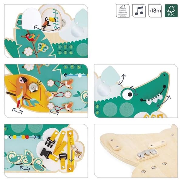 Tropik - Busy Board Croco Grön