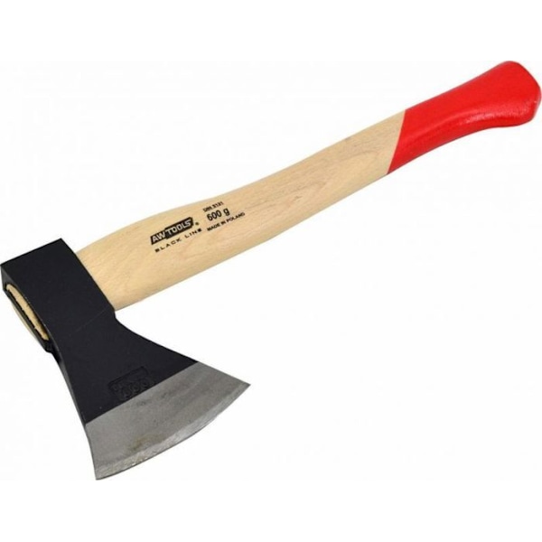 Hache Awtools - AW33051BL - Hantverksyxa 0,6 kg Trähandtag Svart linje