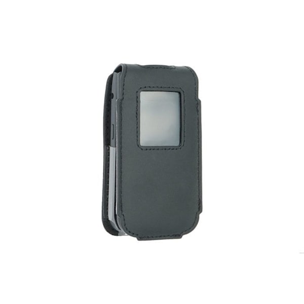 Skinnväska med bälteklipp för Nokia 2720 Flip svart skyddshuvudfodral Svart