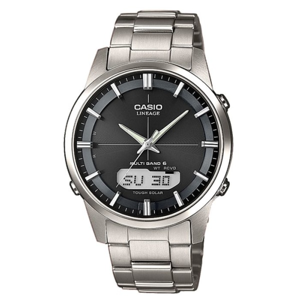 Klocka - CASIO - Lineage Wave Ceptor - Solar - Titanium - Svart Svart
