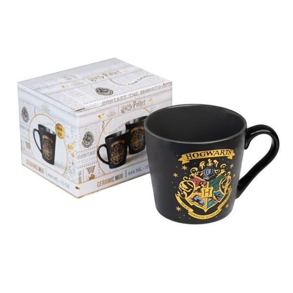 Mugg Erik Harry Potter Hogwarts svart guld