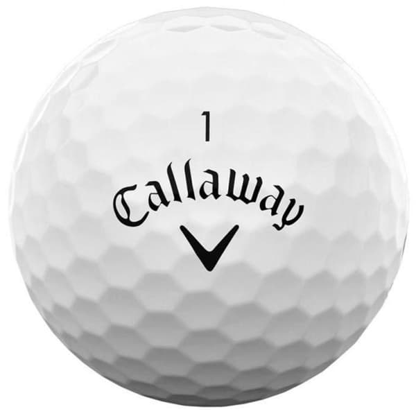 Box med 12 Callaway Supersoft White Golfbollar Vit