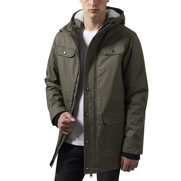 Urban Classics - HEAVY COTTON PARKA oliv Grön M