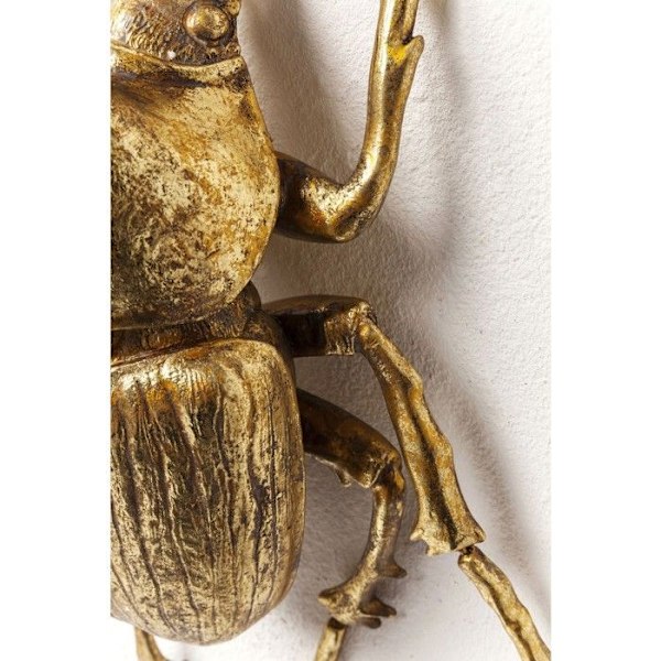 Väggkonst Herkules Beetle Guld Kare Design gyllene
