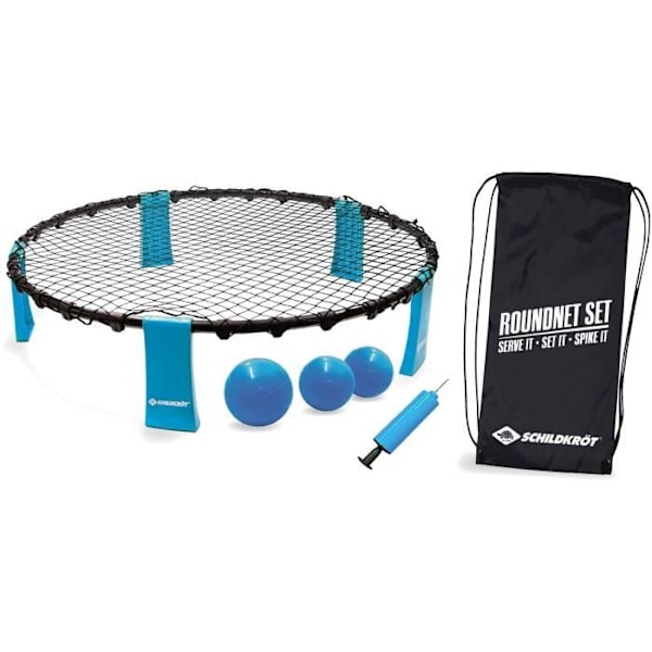 Utomhuslek - Studsmatta / boll - SCHILDKRÖT - RUNDNET SET Svart