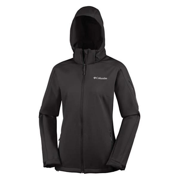 Dam softshell-jacka - Columbia - Cascade Ridge - Vattentät - Andningsbar - Avtagbar huva Svart jag