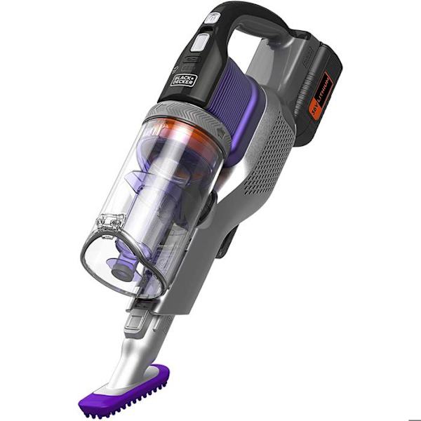 BLACK+DECKER BHFEV362DP-QW Sladdlös kvastdammsugare - 36V - 2Ah - 78 min. Autonomi - 750 ml - Lila