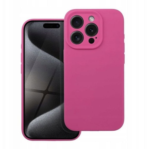 Hörlura för smartklocka - fodral för smartklocka - silikonfodral 2 mm för iPhone 16 Plus rosa