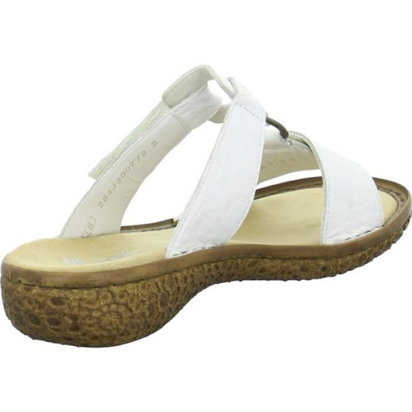 Flip Flops dam - Rieker V69N2 - Vit - Syntet Vit 39