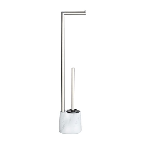 Wenko - Valet WC design marmor Adrada - H. 72 cm - Vit Svart vit