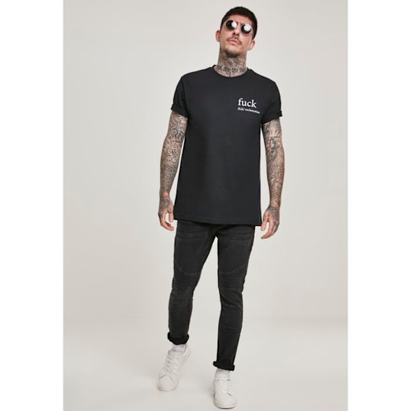 T-shirt - Mister Tee - Fuck you basic - 100% bomull - Korta ärmar - Regular passform svart jag