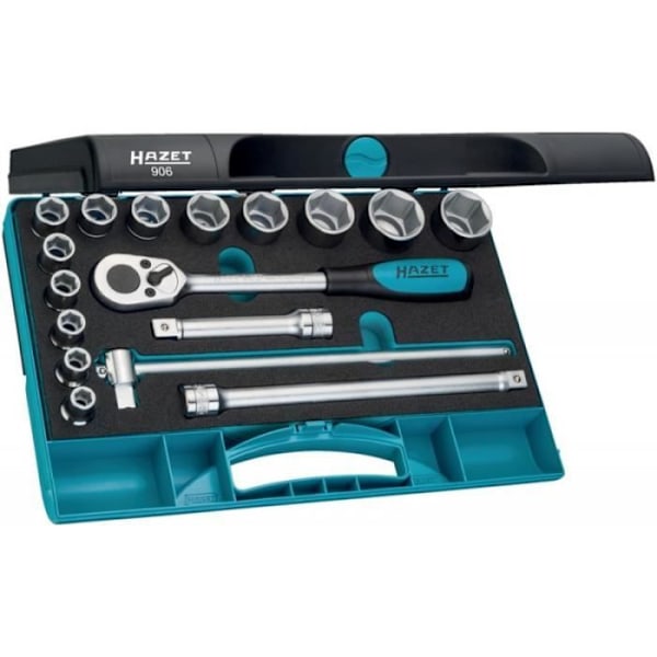 906 Hazet 1/2" uttagsset 17 stycken