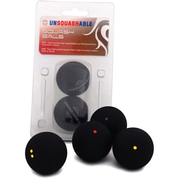 OSKÄVBARA Squashbollar - Röd