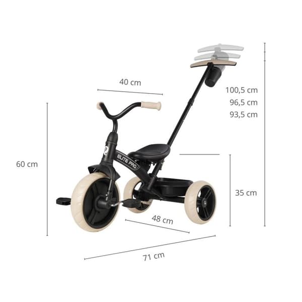 Trike Elite Pro Noir Svart
