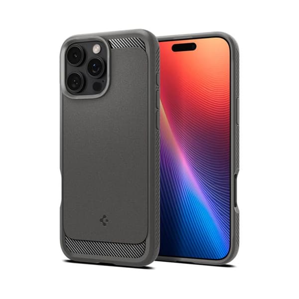 MagSafe-skal - SPIGEN - iPhone 16 Pro Max - Robust Armor resistent - Grå - Kompatibel med MagSafe