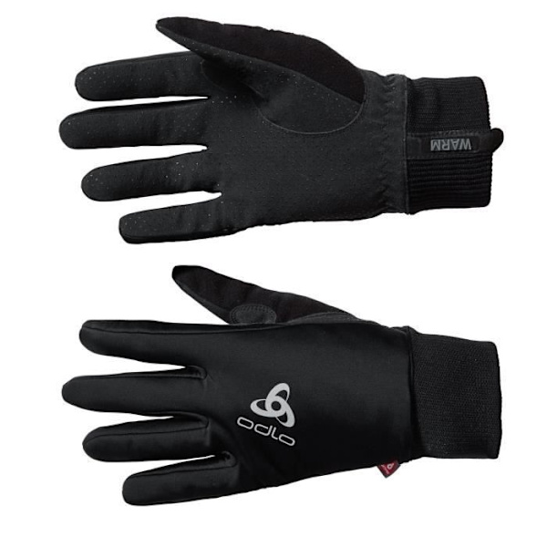 Skidhandskar - ODLO - Element Warm - Primaloft Gold isolering - Vindtät och vattenavvisande Svart M