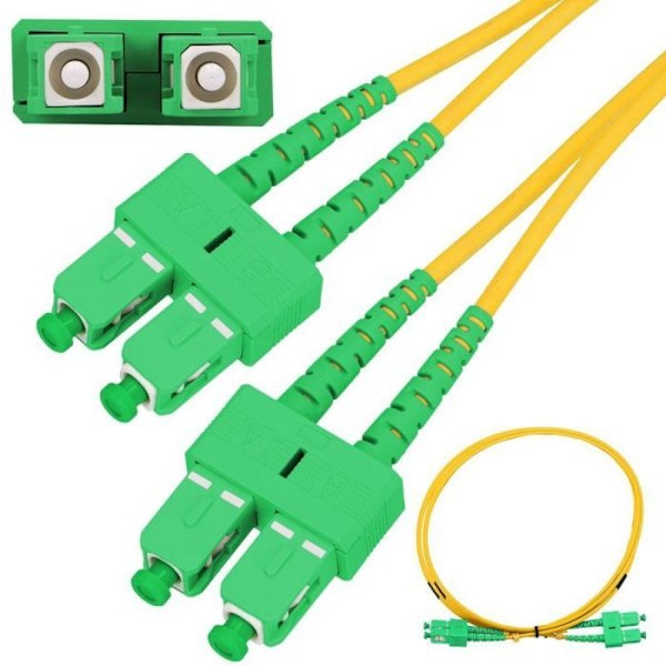 Kabel - anslutning - fotoadapter - optik Extralink - EX.2794 - PATCHKABEL SC/APC-SC/APC SM DUPLEX 3,0MM 10M