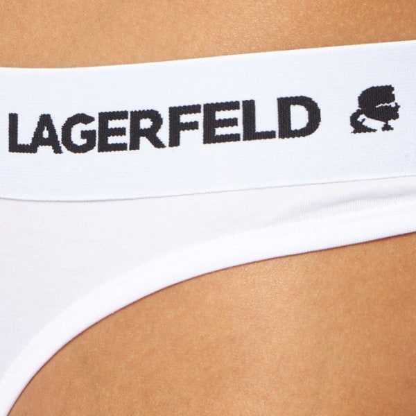 Karl lagerfeld stringtrosa - tanga - 211W2110 - Stringtrosa med logotyp för kvinnor Vit XL