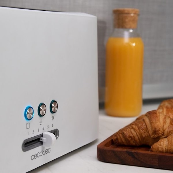 Cecotec Vertikalt Brödrost Toast&amp;Taste 10000 Extra Vit Vit
