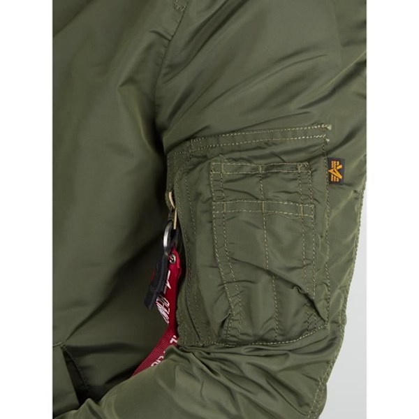 Alpha Industries MA-1 TT Bomberjacka för män - Mörkgrön Grön jag
