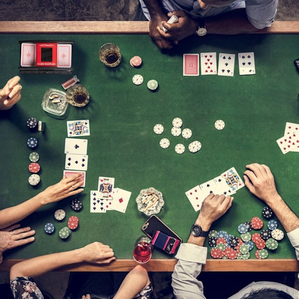 Relaxdays Spelkortsmixer, Automatisk, Läderlook, Elektronisk, 2 kortlekar, Pro, Poker, Rummy, Kasino, Svart Svart