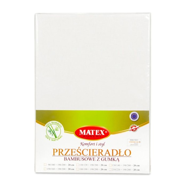 Drap housse BAMBOO 130x190, 140x200x20, écru_02, MATEX