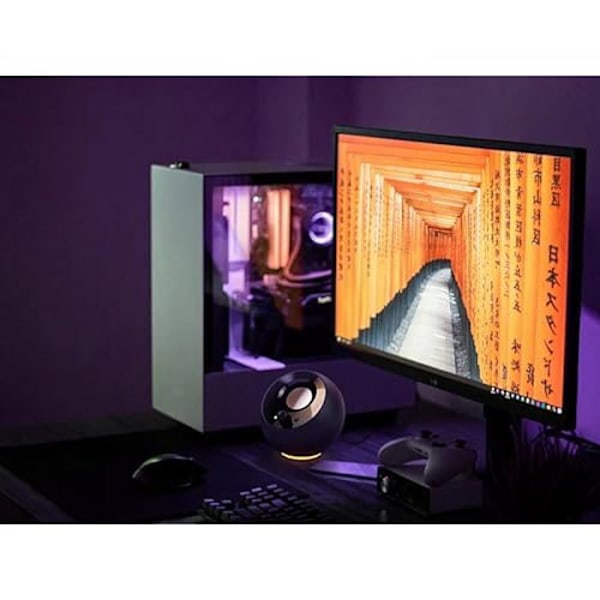 2.0-högtalare - CREATIVE - Pebble SE - USB-C - RGB-belysning - Effekt 4,4 W