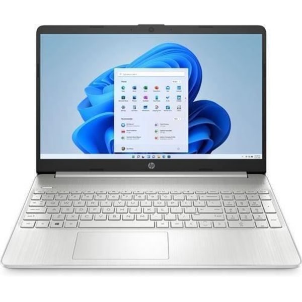 HP Laptop 15s-eq1046nf 15.6 AMD Athlon 4GB RAM 128GB SSD Naturligt silver - 0196786063206