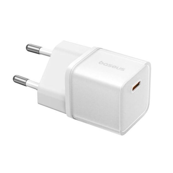 Väggladdare - Baseus - GaN5S - Typ-C - 20W - Vit Vit