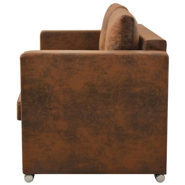 MVS 2-sits soffa 137 x 73 x 82 cm Konstgjord mocka ®Contemporain®DMJEAQ®