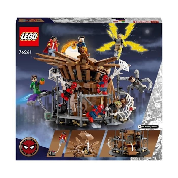 LEGO® Marvel 76261 Spider-Man's Final Battle: No Way Home, Leksak med 3 Peter Parkers, Green Goblin, Electro Flerfärgad