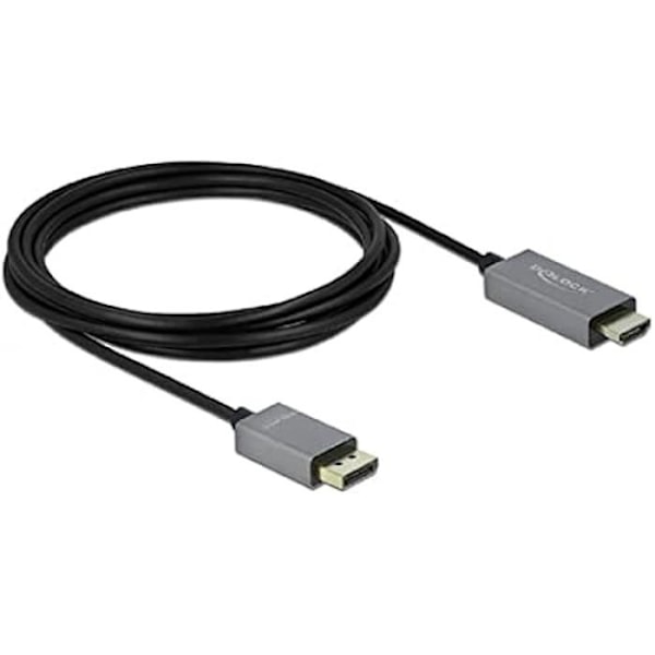 Aktiv kabel DisplayPort 1.4 till HDMI - DELOCK - 3 m - 4K 60 Hz - HDR