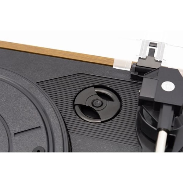 Retro TECHNAXX TX-186 Vinyl skivspelare - Phono, Bluetooth, AUX IN, USB - 2 x 3 W högtalare - 3 hastigheter 33, 45, 78 rpm Brunt och svart