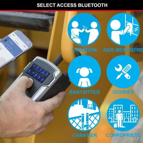 MASTER LOCK Ansluten nyckellåda - Bluetooth eller kombination - ett handtag