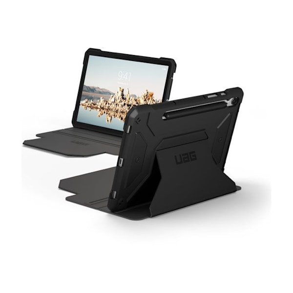 Coque för Galaxy Tab S9 - UAG - METROPOLIS SE - 360° skydd - Multi-vinkelstöd - Svart Svart