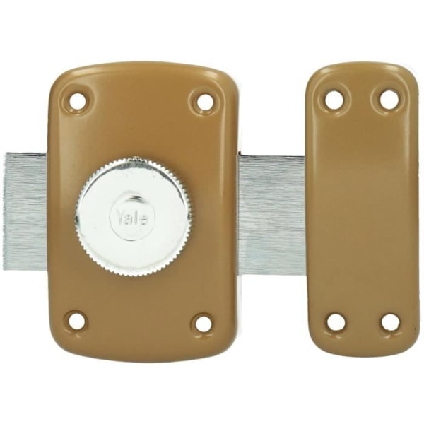 YALE knapplås - 5 stift - cylinder Ø 23 mm - 3 nycklar - gyllenbrun gyllenbrun