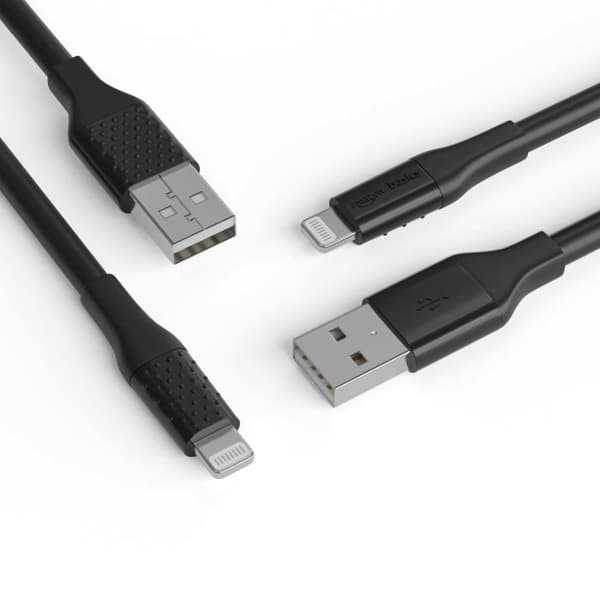 Lightning-kabel till USB-A - BASICS - CUBL03B-AC272-DF - 3 meter - Snabbladdning - Kompatibel med Apple