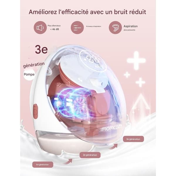 Momcozy M9 Mobil Flöde Dubbel Bröstpump