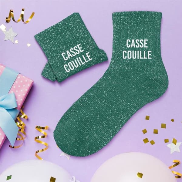 Glittriga Casse Couille-strumpor