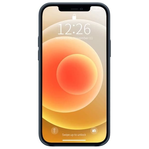 Läderfodral - VALENTA - iPhone 13 - Lyx - Äkta läder - Mikrofiberfoder Blå