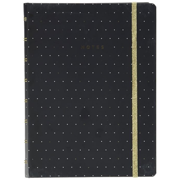 Notebook - Filofax loggbok - 179521 - Moonlight A5 Refillable Notebook Svart