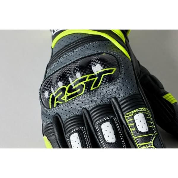 RST Flucrum CE sommar motorcykelhandskar - fluorescerande gula - Storlek 10