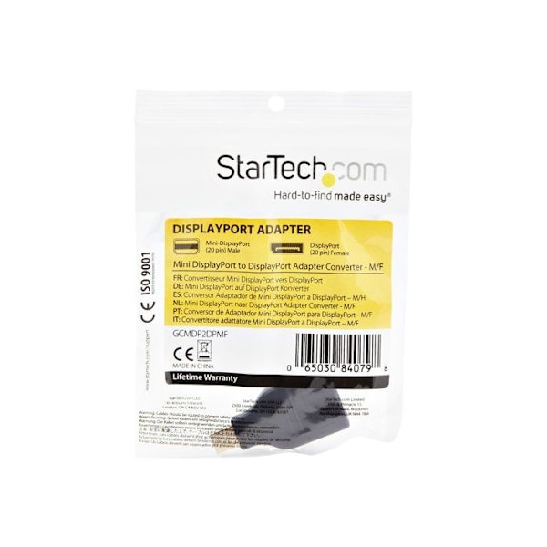 Mini DisplayPort till DisplayPort-adapter - StarTech - GCMDP2DPMF - Svart - M/F - Livstidsgaranti