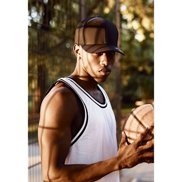 Casque - Flexfit - Tactel Meh - Bekväm - Polyester Nät - Unisex Röd L/XL