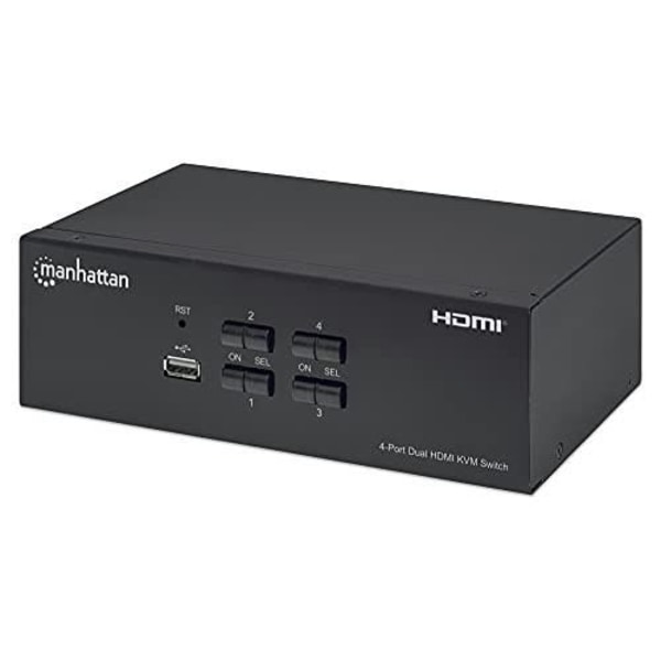 SWITCH KVM HDMI 4 DOPPIO MONITOR MANHATTAN 153539