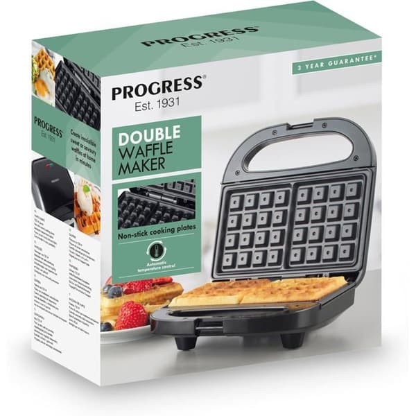 Vaffeljärn - PROGRESS - EK5852P - Non-stick plattor - Automatisk kontroll - Kompakt