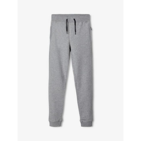 Joggingbyxa - Name it - Grå melerad - Justerbar storlek - Sids pockets - Dragsko Grå mix 9 år
