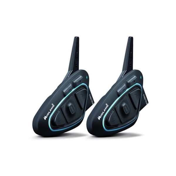 Intercom MIDLAND BTX2 Pro S-LR Twin Svart, Blå