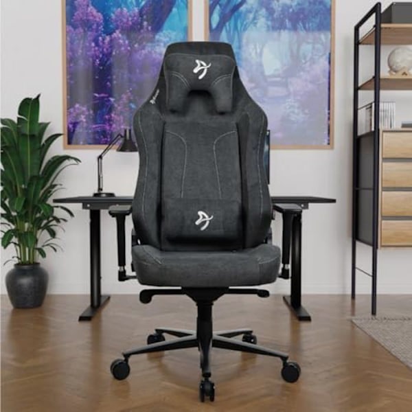Kontorsstol - AROZZI - Vernazza XL - Ergonomisk - SoftFabric - 170 kg Mörkgrå