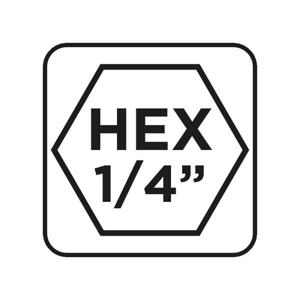 Hexagonal metallborr 5,0 mm, 2 stycken.